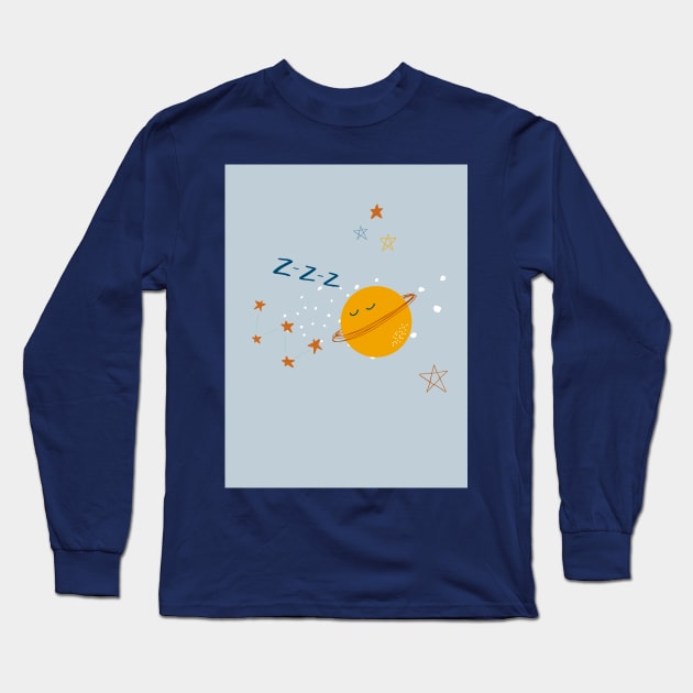 Baby space print Long Sleeve T-Shirt by DanielK